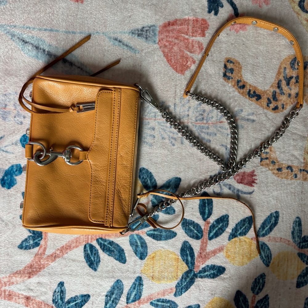 REBECCA MINKOFF Tan Leather Women's Bag